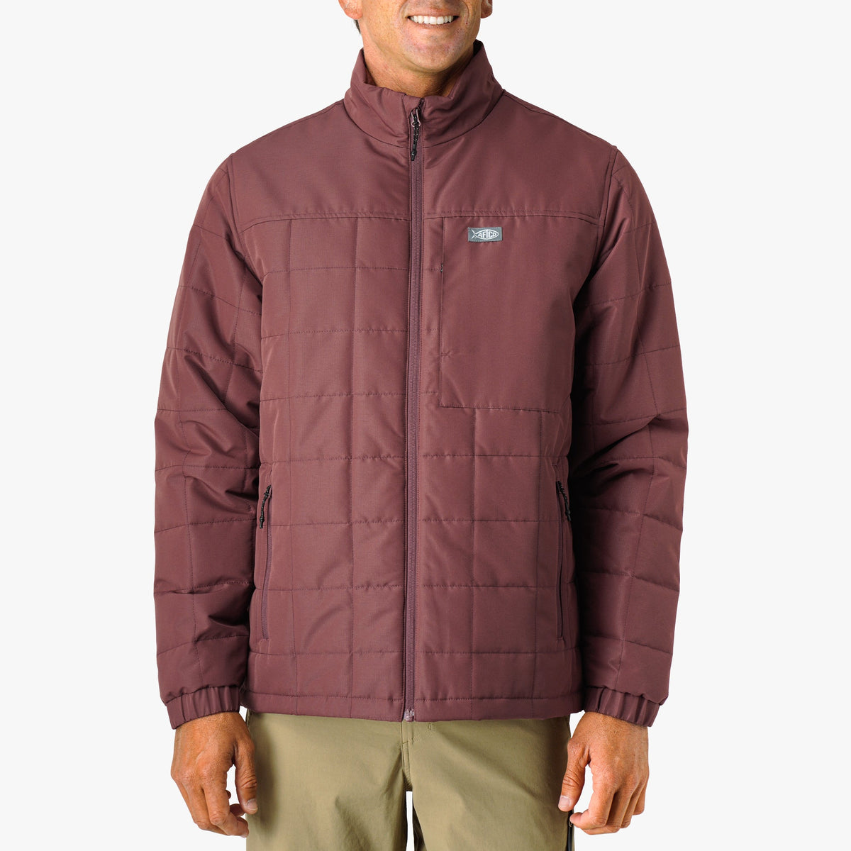 Mens AFTCO Crosswind Insulated Fishing Puffer Jacket