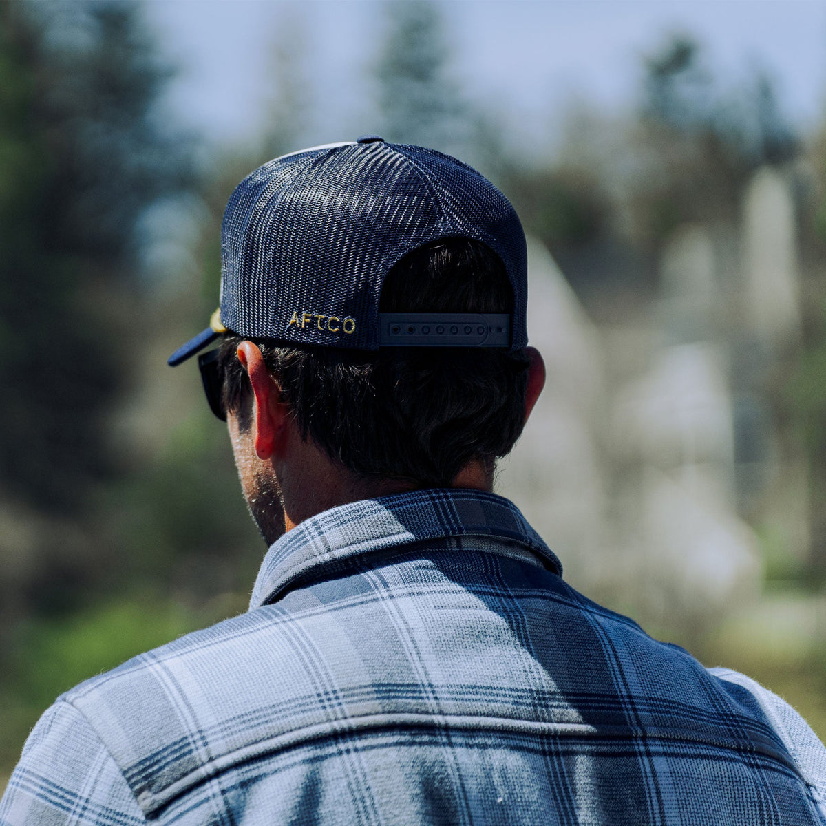 Mens AFTCO Powerboat Trucker Fishing Snapback Hat
