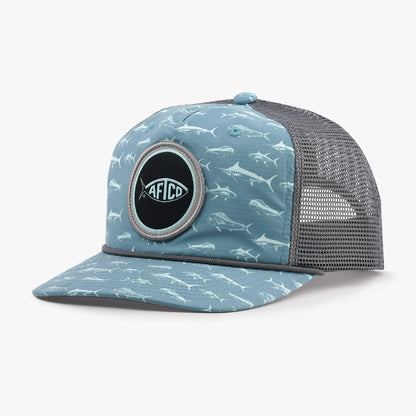 Mens AFTCO Big 3 Fishing Trucker Hat