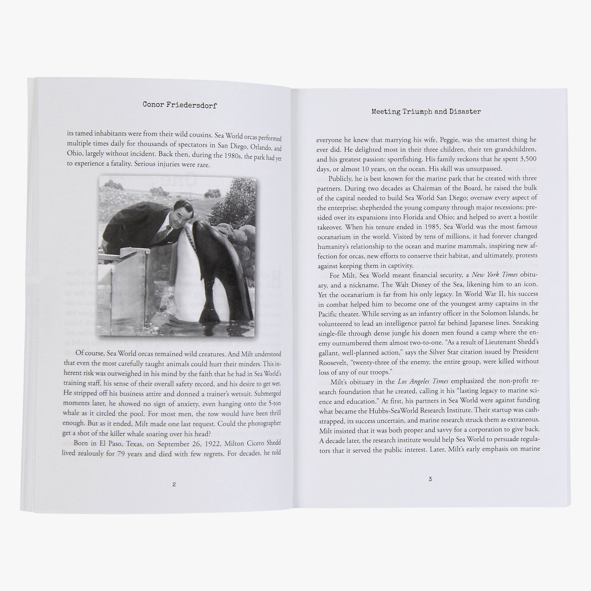 Mens AFTCO Milt Shedd Book - Meeting Triumph and Disaster