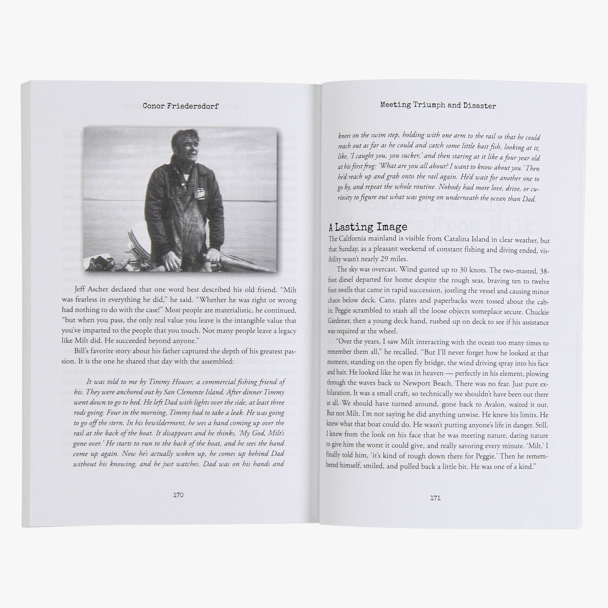 Mens AFTCO Milt Shedd Book - Meeting Triumph and Disaster