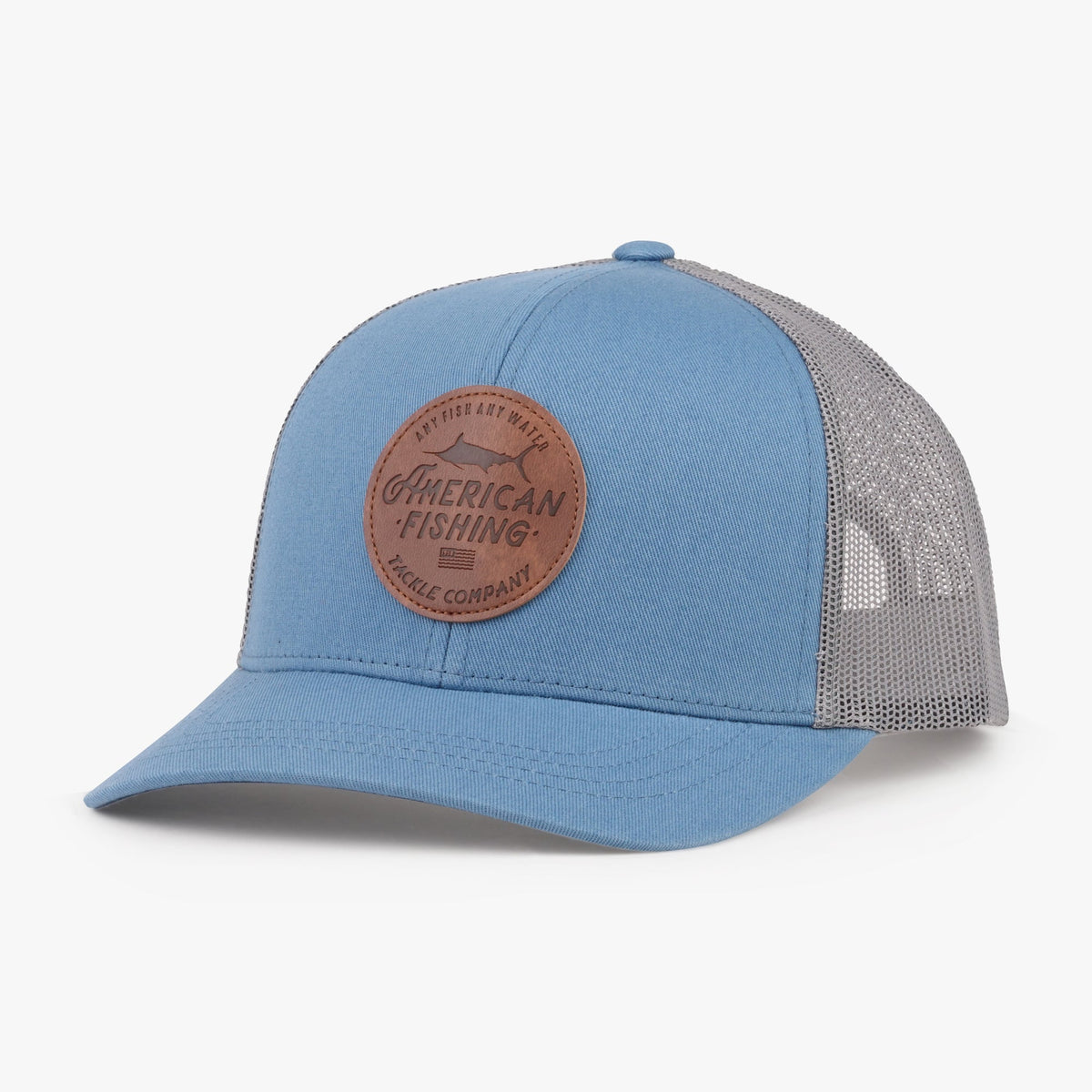 Mens AFTCO Lemonade Leather Trucker Hat