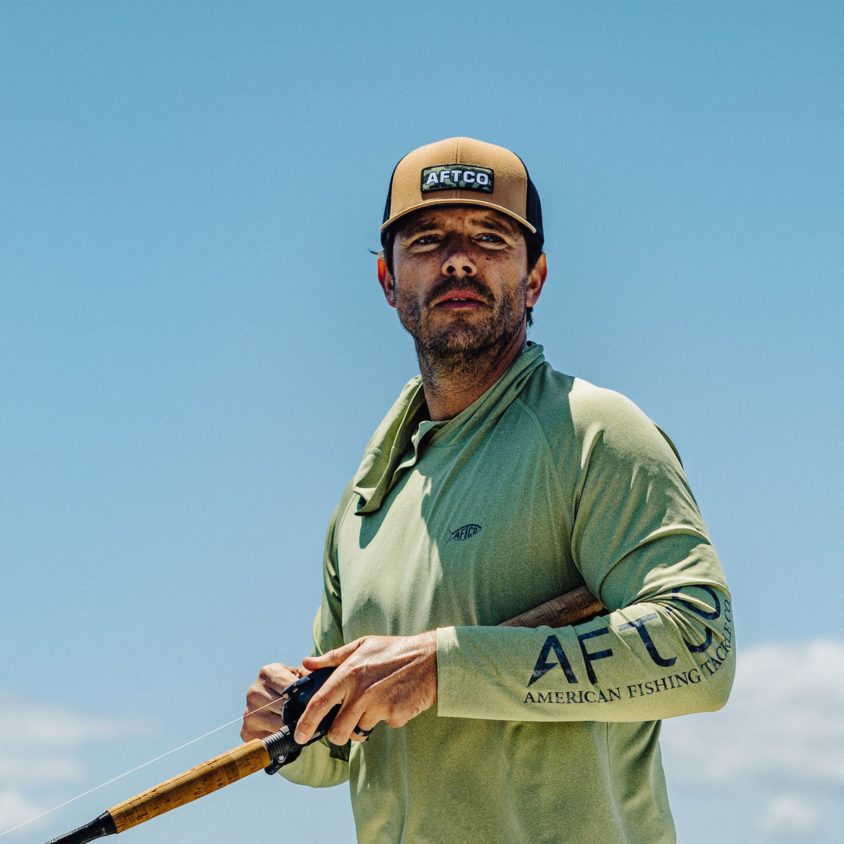 Mens AFTCO Boss Fishing Trucker Hat