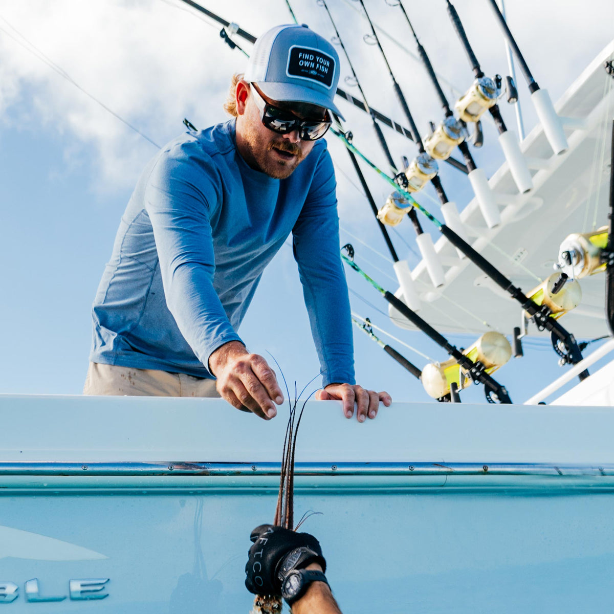 Mens AFTCO Find Your Own Fish Trucker Hat