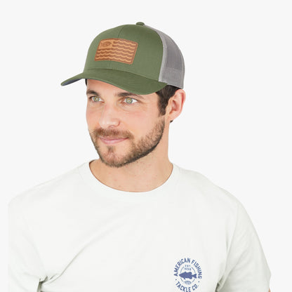 Mens AFTCO Canton Fishing Trucker Hat