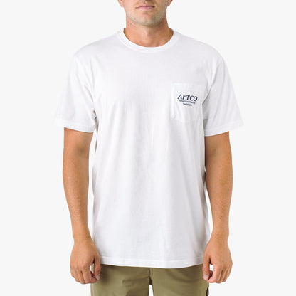 Mens AFTCO Docked Short Sleeve Fishing Shirt
