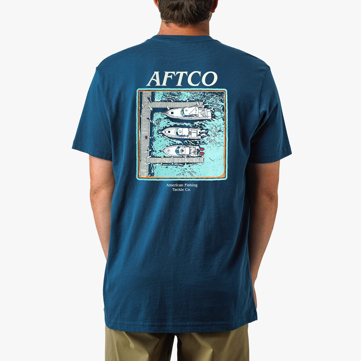Mens AFTCO Docked Short Sleeve Fishing Shirt