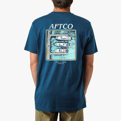 Mens AFTCO Docked Short Sleeve Fishing Shirt