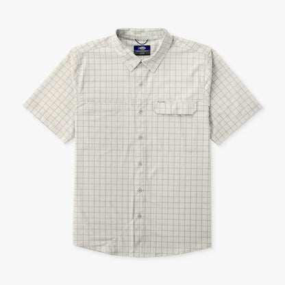 Mens AFTCO Air O Mesh Printed SS Button Down Fishing Shirt