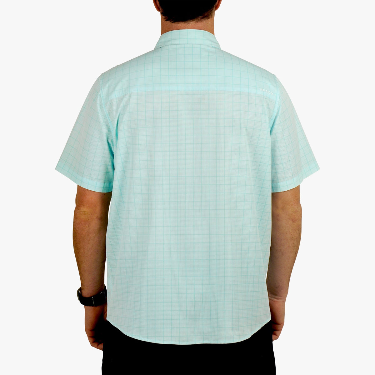 Mens AFTCO Air O Mesh Printed SS Button Down Fishing Shirt