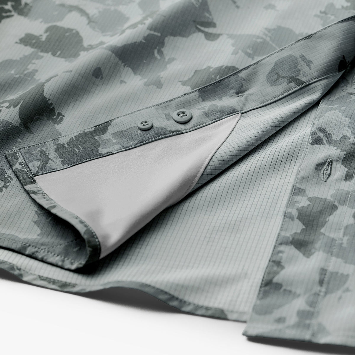 Mens AFTCO Air O Mesh Printed SS Button Down Fishing Shirt