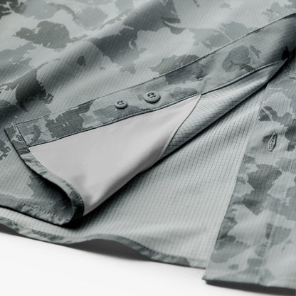 Mens AFTCO Air O Mesh Printed SS Button Down Fishing Shirt