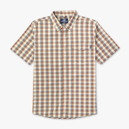Mens AFTCO Portside SS Button Down Fishing Shirt