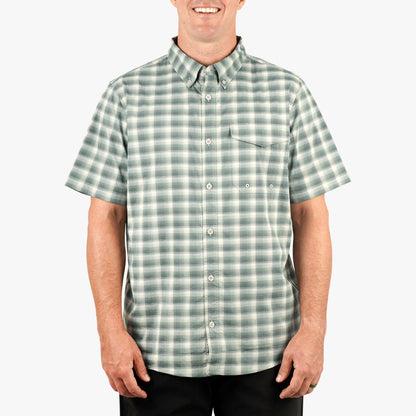 Mens AFTCO Portside SS Button Down Fishing Shirt
