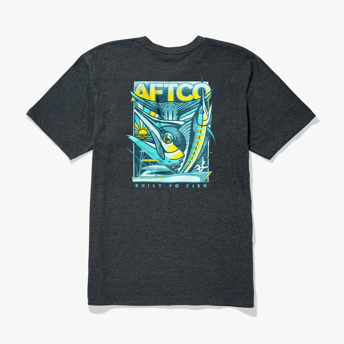 Mens AFTCO Billed Short Sleeve Men's Fishing T-Shirt