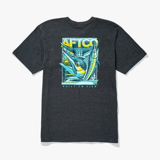 Mens AFTCO Billed Short Sleeve Men's Fishing T-Shirt