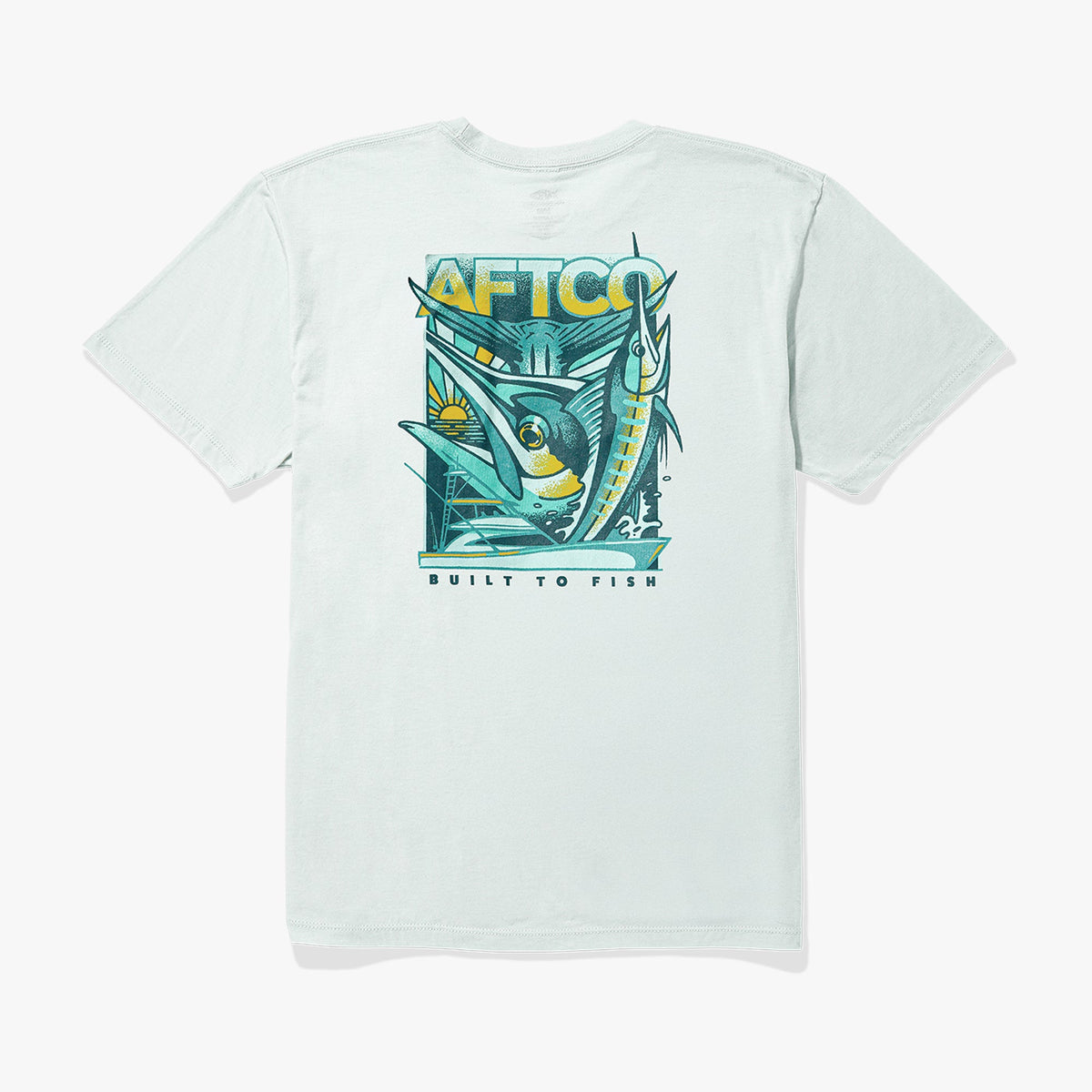 Mens AFTCO Billed Short Sleeve Men's Fishing T-Shirt