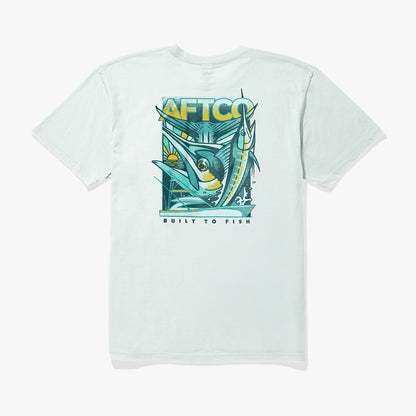 Mens AFTCO Billed Short Sleeve Men's Fishing T-Shirt