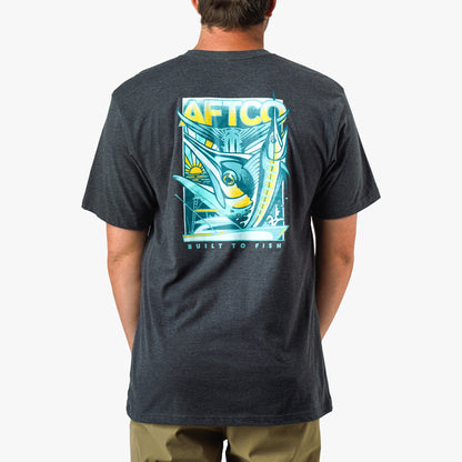 Mens AFTCO Billed Short Sleeve Men's Fishing T-Shirt