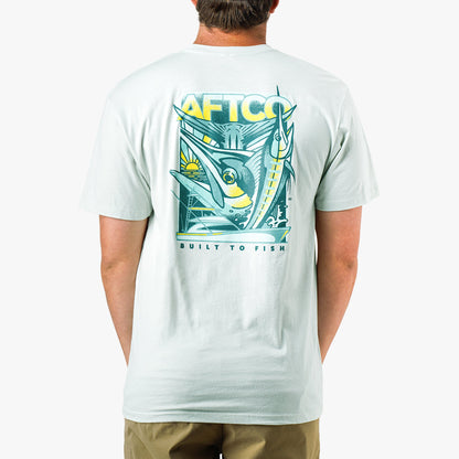 Mens AFTCO Billed Short Sleeve Men's Fishing T-Shirt