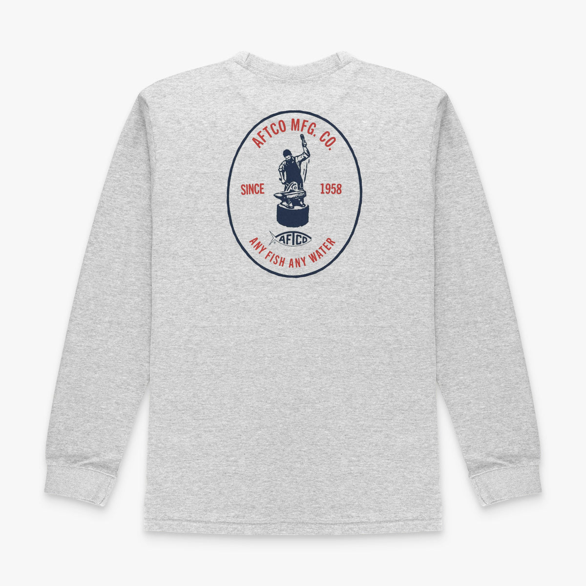 Mens AFTCO MFG LS Fishing Tee Shirt