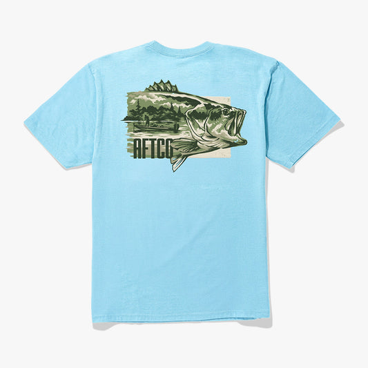 Mens AFTCO Time-Off-Short Sleeve Men's Fishing T-Shirt