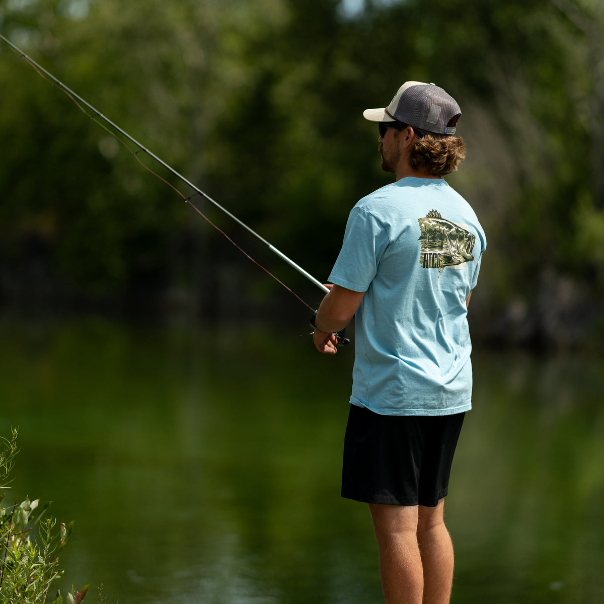 Mens AFTCO Time-Off-Short Sleeve Men's Fishing T-Shirt
