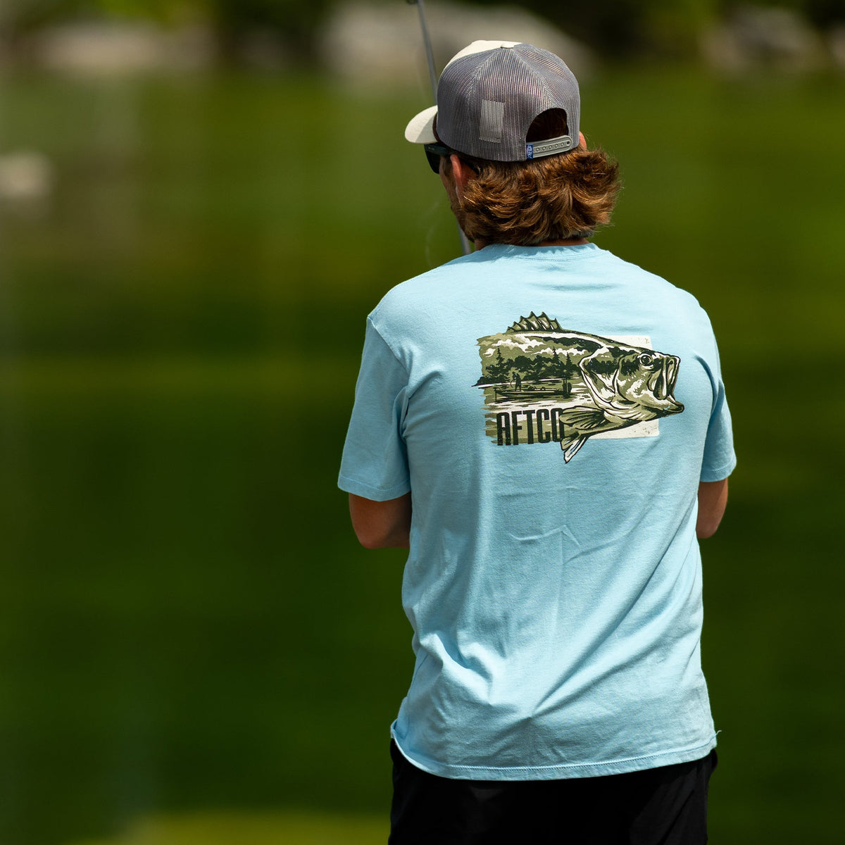 Mens AFTCO Time-Off-Short Sleeve Men's Fishing T-Shirt