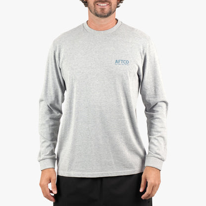 Mens AFTCO Horizon Long Sleeve Fishing Tee Shirt