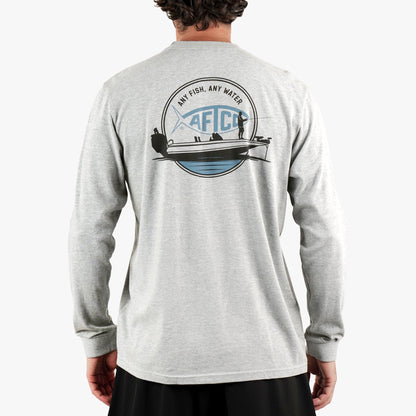 Mens AFTCO Horizon Long Sleeve Fishing Tee Shirt