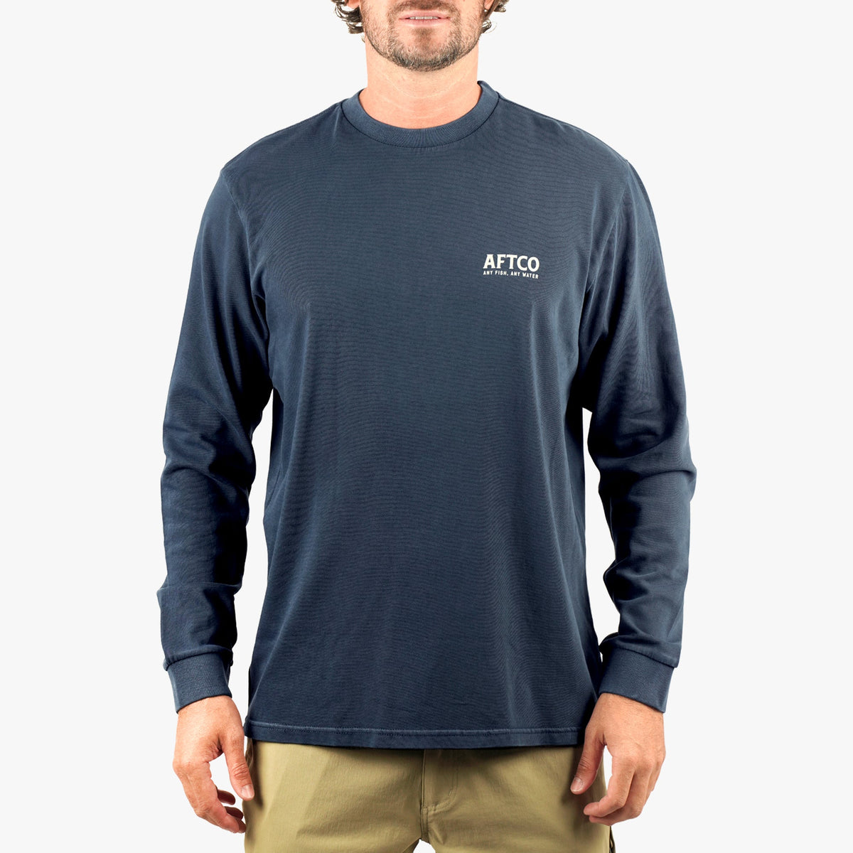 Mens AFTCO Horizon Long Sleeve Fishing Tee Shirt