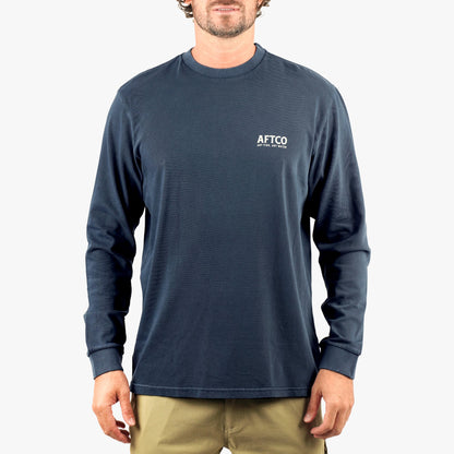 Mens AFTCO Horizon Long Sleeve Fishing Tee Shirt