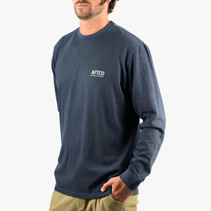 Mens AFTCO Horizon Long Sleeve Fishing Tee Shirt