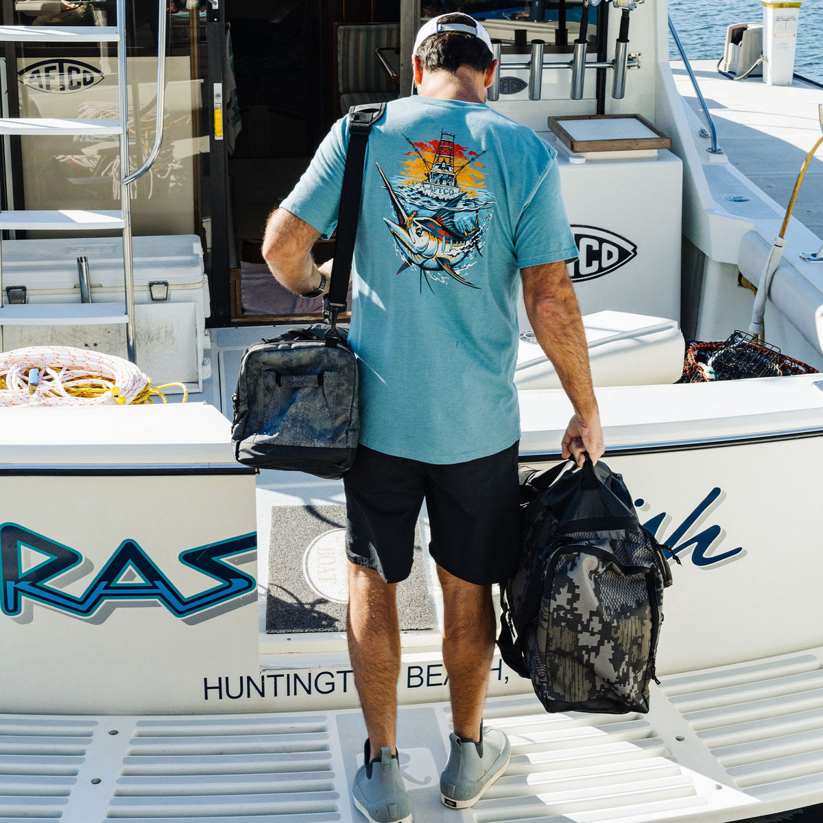 Mens AFTCO Ship Out SS Fishing T-Shirts