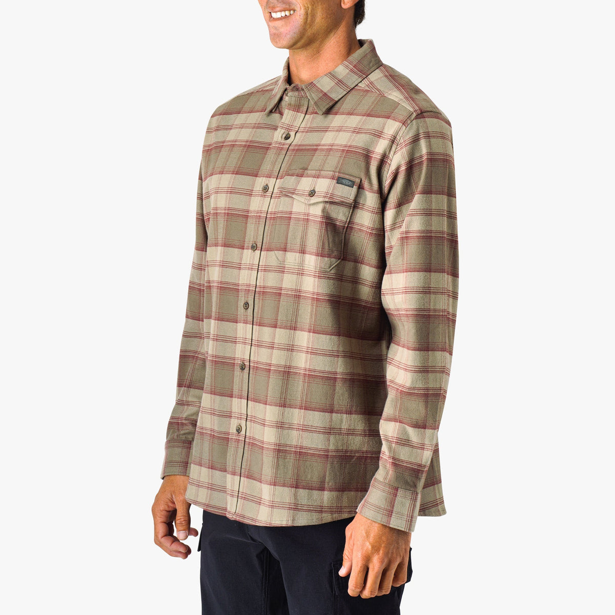 Mens AFTCO Lager LS Flannel Shirt
