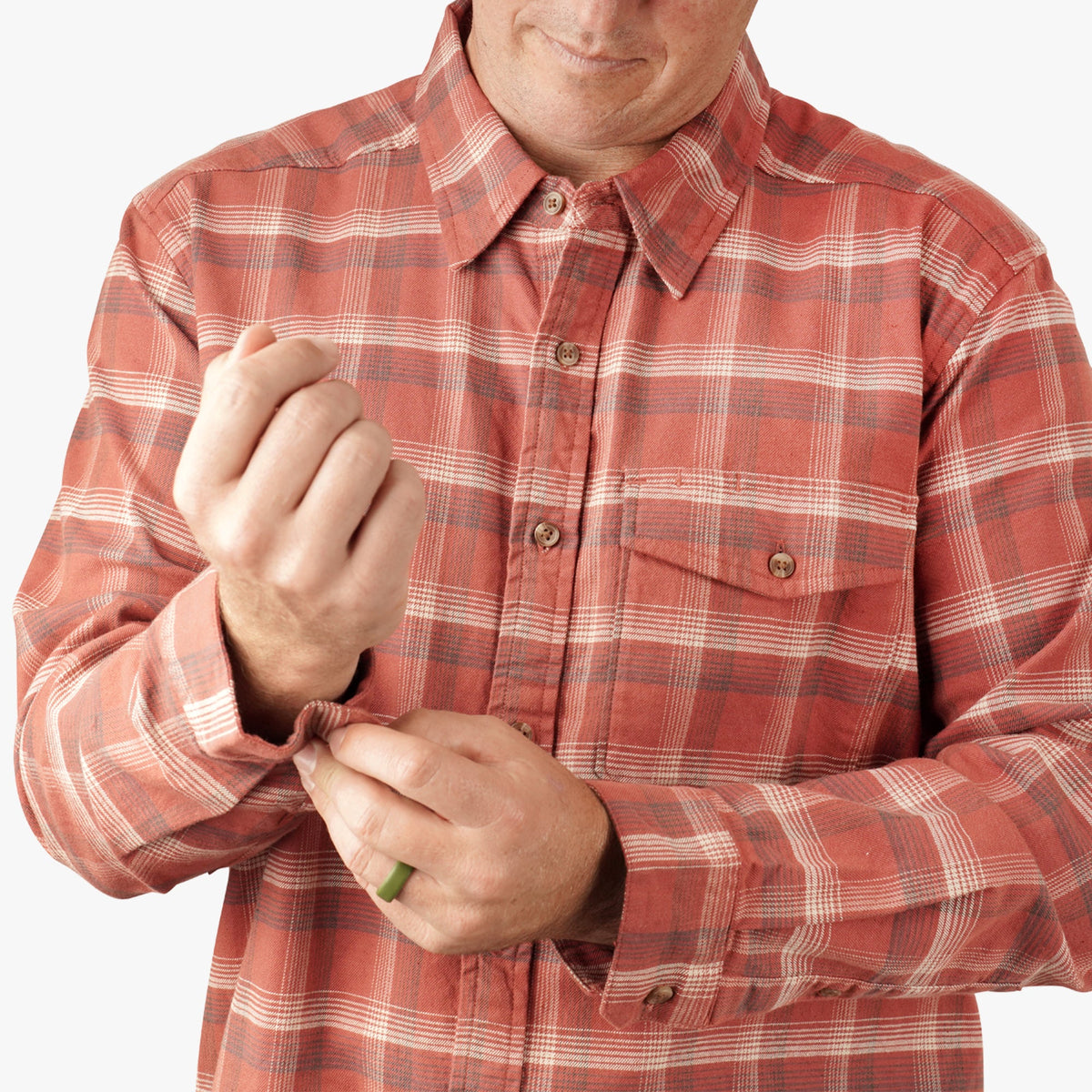 Mens AFTCO Lager LS Flannel Shirt