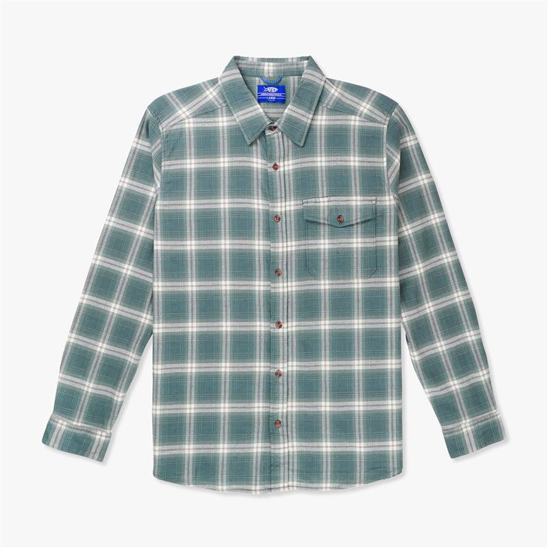 Mens AFTCO Lager LS Flannel Shirt