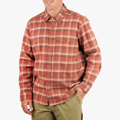 Mens AFTCO Lager LS Flannel Shirt