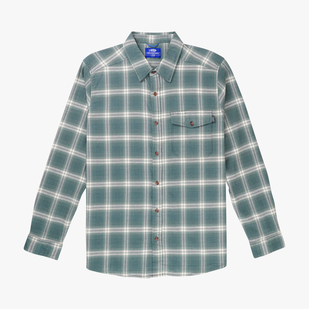 Mens AFTCO Lager LS Flannel Shirt