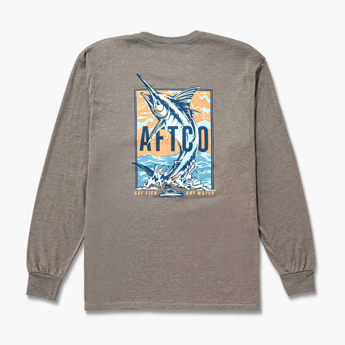 Mens AFTCO Wander Long Sleeve Fishing Shirt