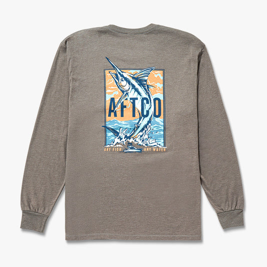 Mens AFTCO Wander Long Sleeve Fishing Shirt