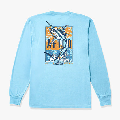 Mens AFTCO Wander Long Sleeve Fishing Shirt