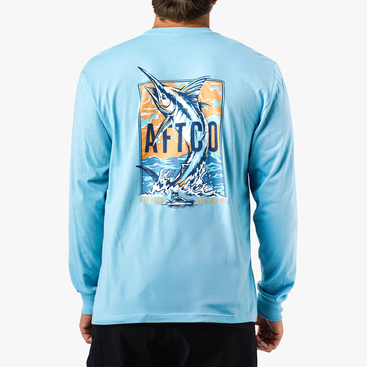 Mens AFTCO Wander Long Sleeve Fishing Shirt