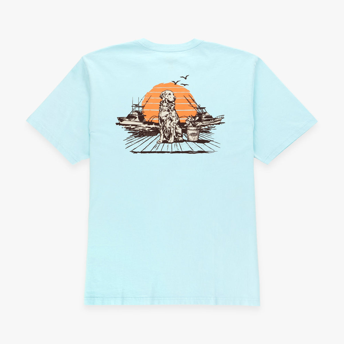 Mens AFTCO Bucket SS Fishing Tee Shirt