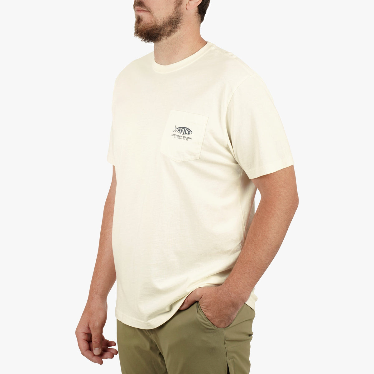 Mens AFTCO Bucket SS Fishing Tee Shirt