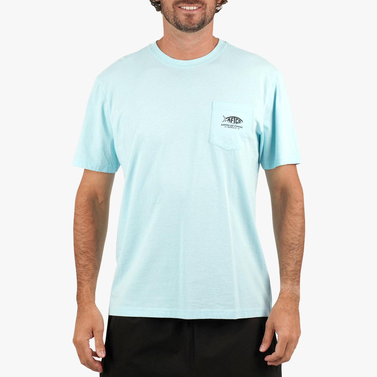 Mens AFTCO Bucket SS Fishing Tee Shirt