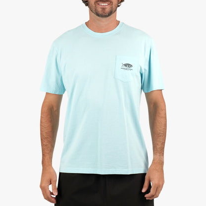 Mens AFTCO Bucket SS Fishing Tee Shirt