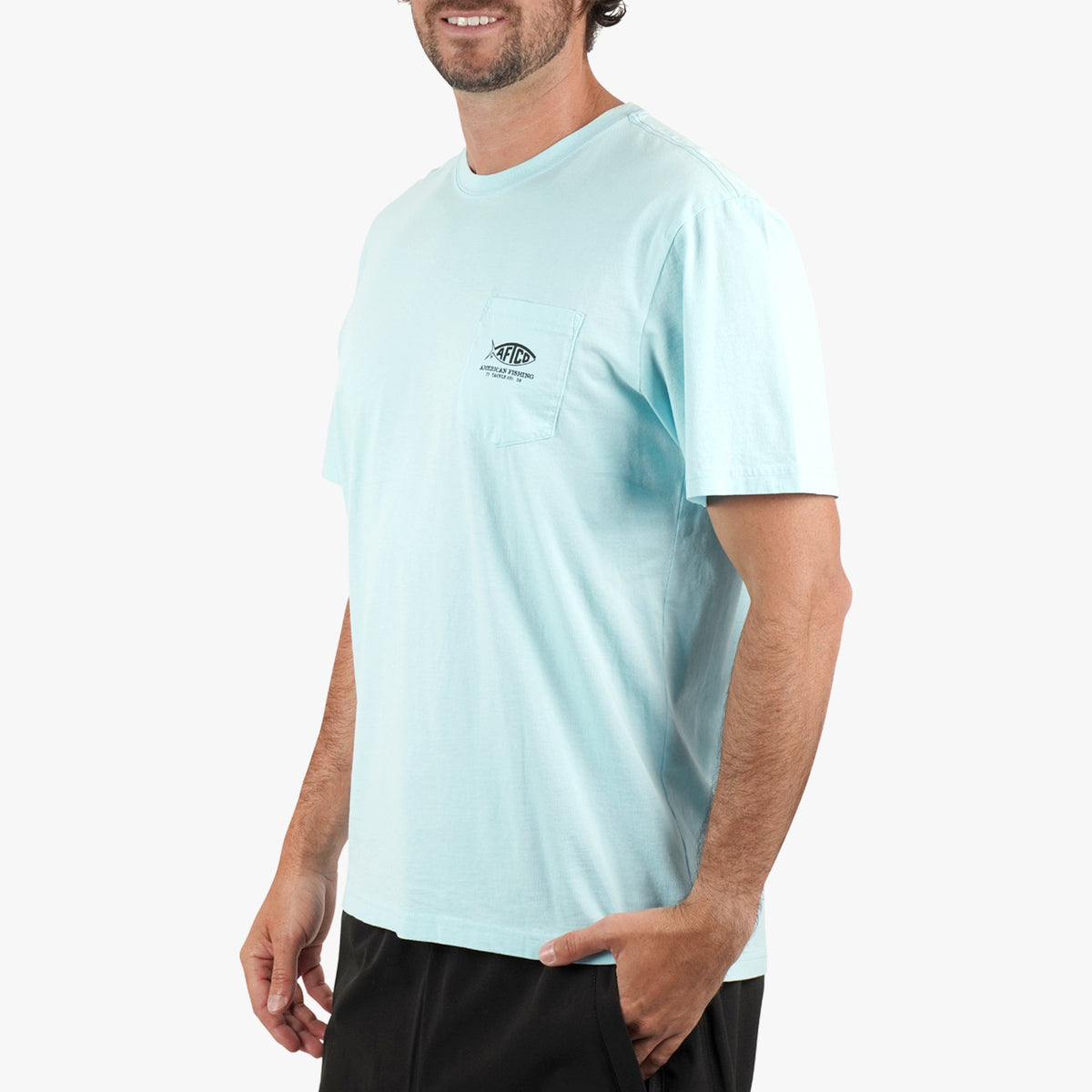 Mens AFTCO Bucket SS Fishing Tee Shirt