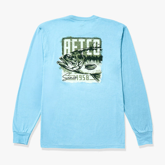 Mens AFTCO Gamble Long Sleeve Men's Fishing T-Shirt