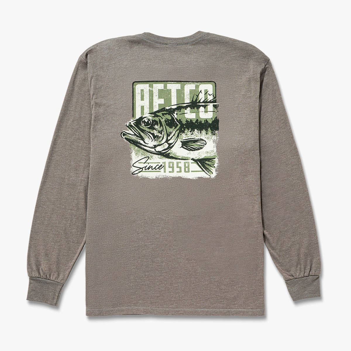 Mens AFTCO Gamble Long Sleeve Men's Fishing T-Shirt